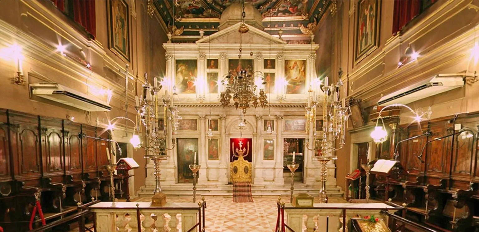 the holy table of Saint Spyridon Church at Corfu island